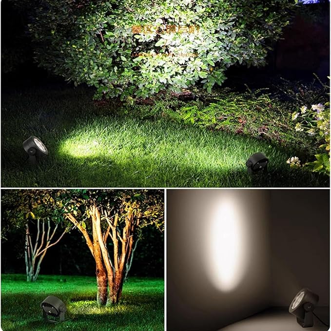 Outdoor Led Spot Lights - Led Beam Lamp IP66 Waterproof Projection Spotlight Rotating Landscape Lighting Tree Light for Park Green Lawn IlluminateBlue 48W