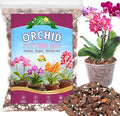 Riare 6QT Orchid Potting Mix Natural Orchid Bark Potting Mix Soil Medium with Pine Bark and Perlite Premium Orchid Repotting Kit for Phalaenopsis Dendrobiums Enhanced Drainage &amp Root Expansion