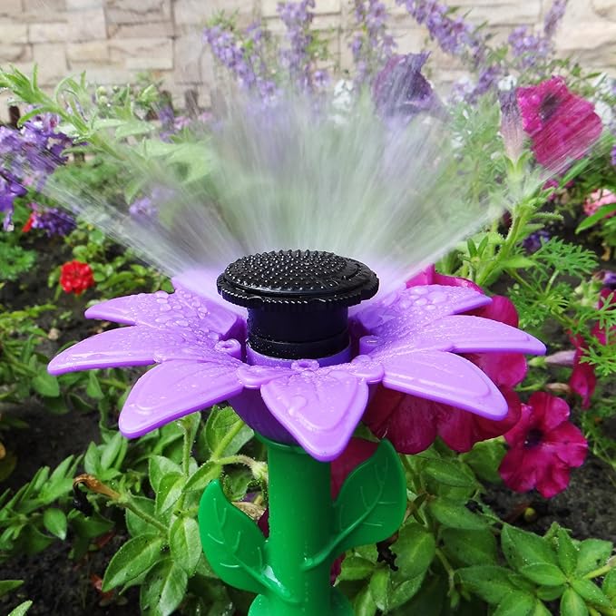 Melnor 65194AMZ Daisy Adjustable Spike Kit Sprinkler Bundle Green