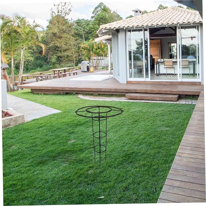 Generic Multi-Functional Umbrella Shaped Plant Support Frame for Climbing Vines and Roses Garden Trellis for Indoor and Outdoor Plants Easy Assembly Black