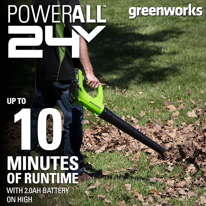 Greenworks 24V Axial Blower (100 MPH / 330 CFM) 2.0Ah Battery and Charger