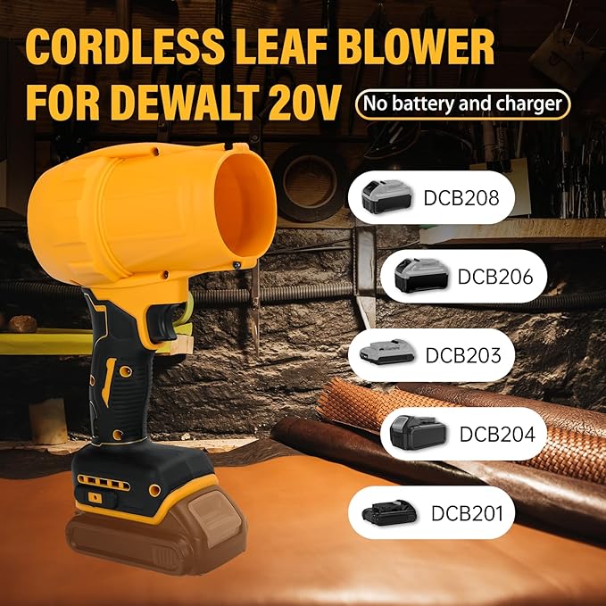 Cordless Leaf Blower for Dewalt 20v Battery Brushless Dust Blower30000 RPM Mini Dry Blowers Fan Handheld Electric Dust Blowers for Home Cleaning Car Outdoor(Tool Only)
