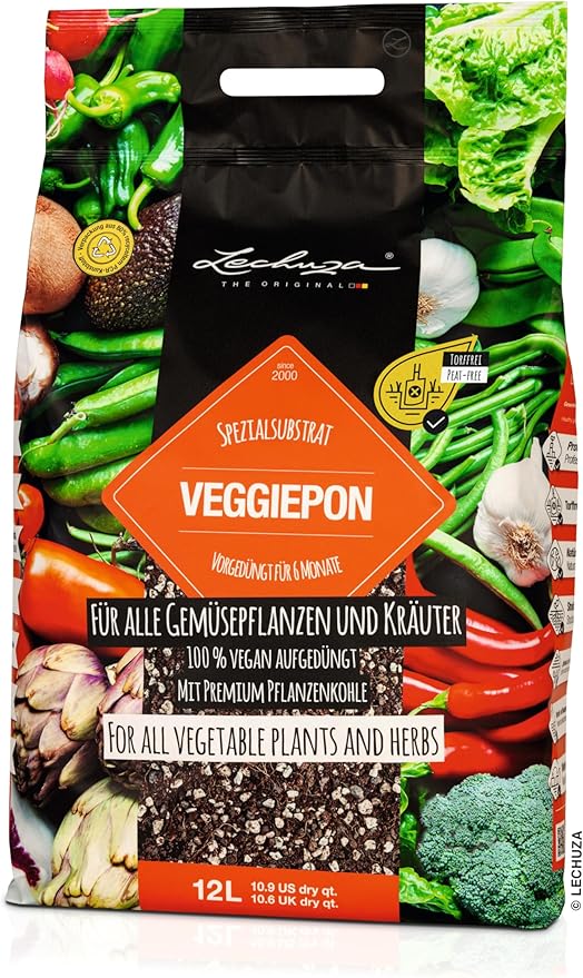 VEGGIEPON Organic Gardening Soil for Growing Vegetables Fruits and Herbs 2.7 US.Dry.gal