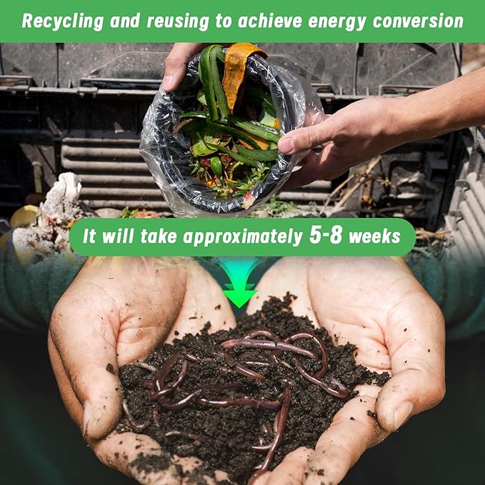 2pack Underground Worm Composting Bin Metal Compost Bin for Recycling Kitchen Food Waste Outdoor Worm Compost Bin with Holes and Lid Use in Outdoor Garden Vegetable Patch Backyard