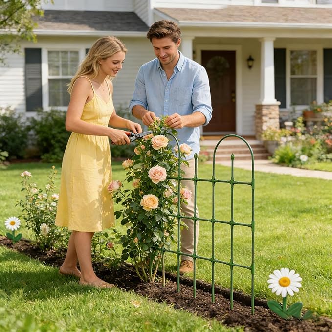 Garden Trellis for Climbing Plants - 35.43x47.24 inches Adjustable Grid - Plant Trellis Outdoor | for Rose Vine Cucumber Vegetable Flower Tomato Grape Bean Fruit Backyard