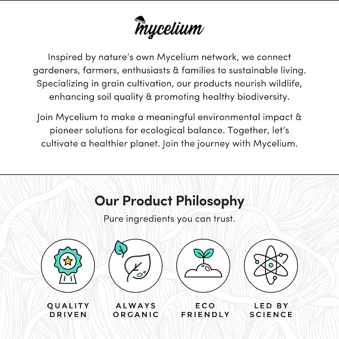 Mycelium Premium Mushroom Spawn Hardwood Alder I High Yield Organic Grain Feed I Indoor Mushroom Cultivation for Starter &amp Pro Home Growers I Non-GMO &amp Sourced from Local USA Farms 5lbs
