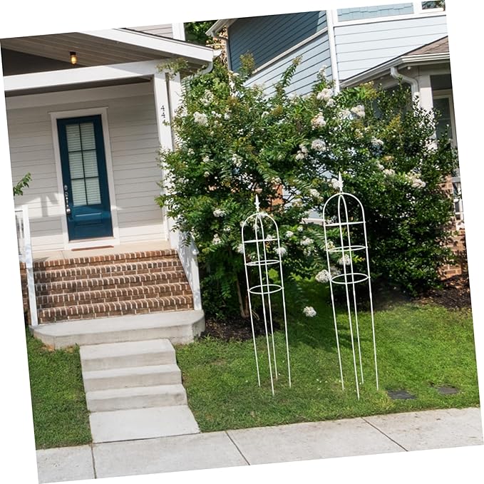 Hemoton Metal Pergola Garden Trellis Small Plant Climbing Frame for Wisteria Indoor Outdoor Climbing Support