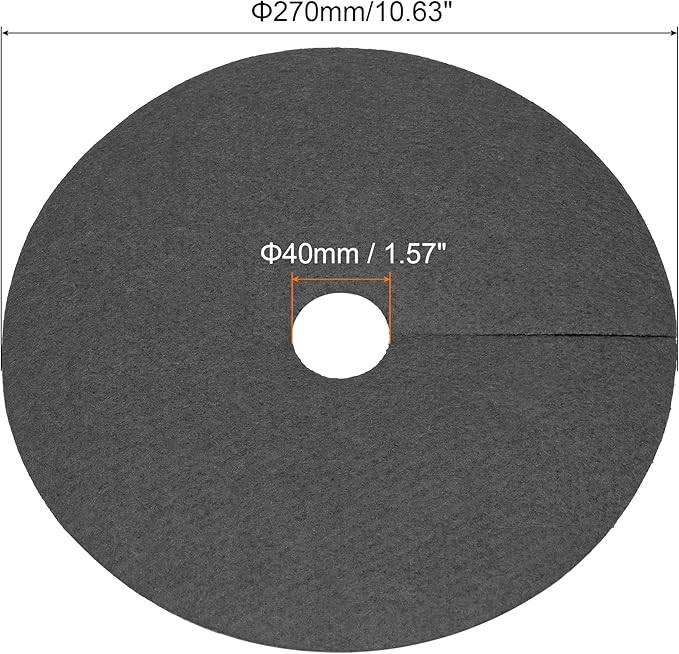 MECCANIXITY Tree Mulch Ring 10.6 Nonwoven Tree Protector Mat Plant Cover for Weed Control Round Weed Barrier Black 15 Pack