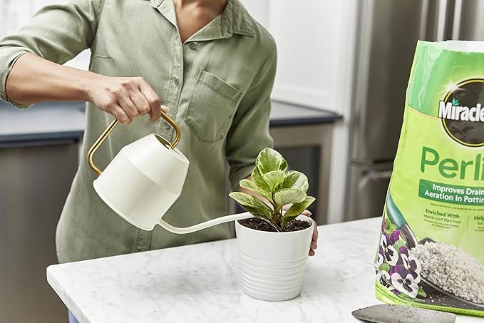 Miracle-Gro Perlite - Enriched with Plant Food Improves Drainage and Aeration in Potting Soil Mixes For Container Plants 8 qt. (3-Pack)