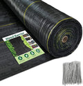 KANAGAWA 3ft x 300ft Weed Barrier Fabric 6oz Heavy-Duty Woven Landscape Fabric with Staples Breathable Weed Control for Garden Beds Driveways Farming &amp Landscaping