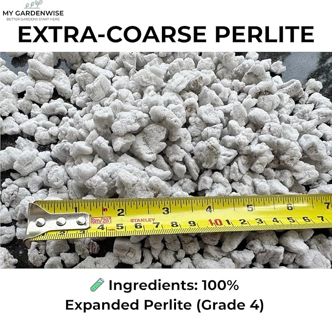 Perlite for Plants Extra Coarse Grade 4 Horticultural Perlite Organic Perlite for Gardening Indoor &amp Outdoor Made in USA (30 quarts)