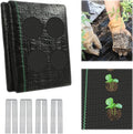 Garden Weed Barrier Landscape Fabric with 132 Planting Holes – 4ft x 33ft Woven Geotextile FabricDriveway FabricDurable Weed Control Mat with 20 Securing Pegs for Flower Beds Vegetable Gardens