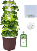 Hydroponics Tower Growing System Kit Vertical Garden Indoor Outdoor Up to 35 plantsLettuce Grow Tower &amp Timer Smart Indoor Growing System for Kitchen Balcony Apartment Herbs &amp Vegetables
