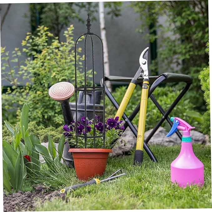 Plant Climbing Trellis Plants Garden Arch Trellis Metal Garden Trellis Garden Obelisk Trellis Indoor Plant Trellis Tomato Trellis Black Pp