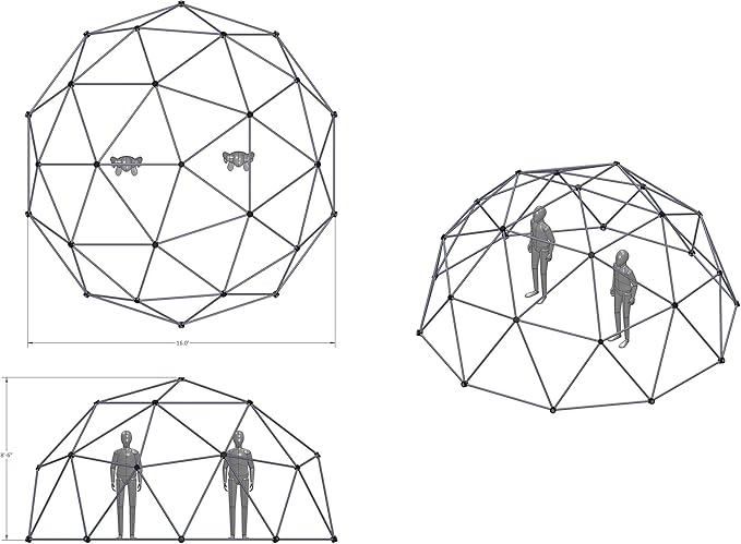 17ft Geodesic Hammock Dome-Greenhouse-Shelter
