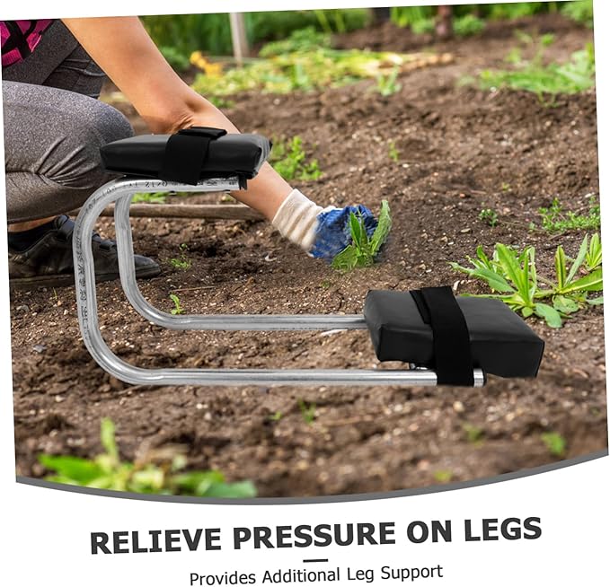 Veemoon Garden Kneeler and Seat with Straps Ergonomic Knee Pad for Farm Work Portable Dual Use Design for Comfortable Gardening Sessions Heavy Duty Support for All Leg