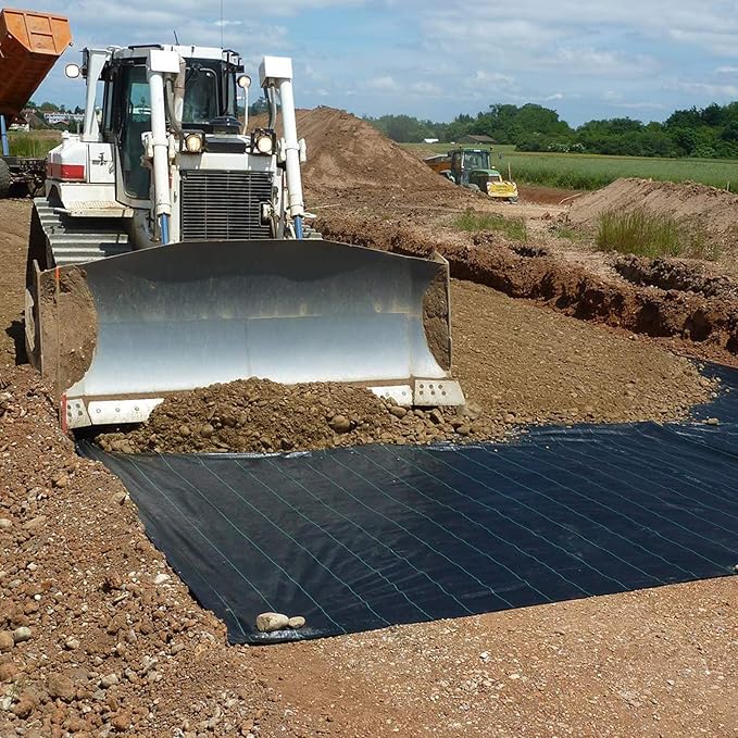 Driveway Fabric 6x300 ft - Commercial Weed Barrier Heavy Duty 3.5OZ Landscape Fabric for Road French Drain Erosion Control Construction Projects