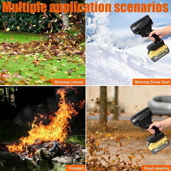 2026 New Storm Cordless Jet Blower 2.0Upgraded High Power Jet Air Blower Car Dryer160000 RPM 200 MphPortable Handheld Turbo Leaf Blowerfor Car Patio Snow Dust (for Bosch)
