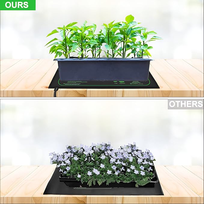 2 Pack Seedling Heat Mat for Seed Starting20 x 20.75 Waterproof Heating Pad for Indoor Plants Germination(L)