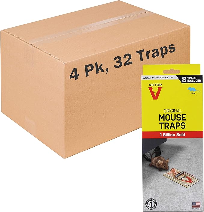 Victor M158-4 Metal Pedal Mouse Trap 32 Traps