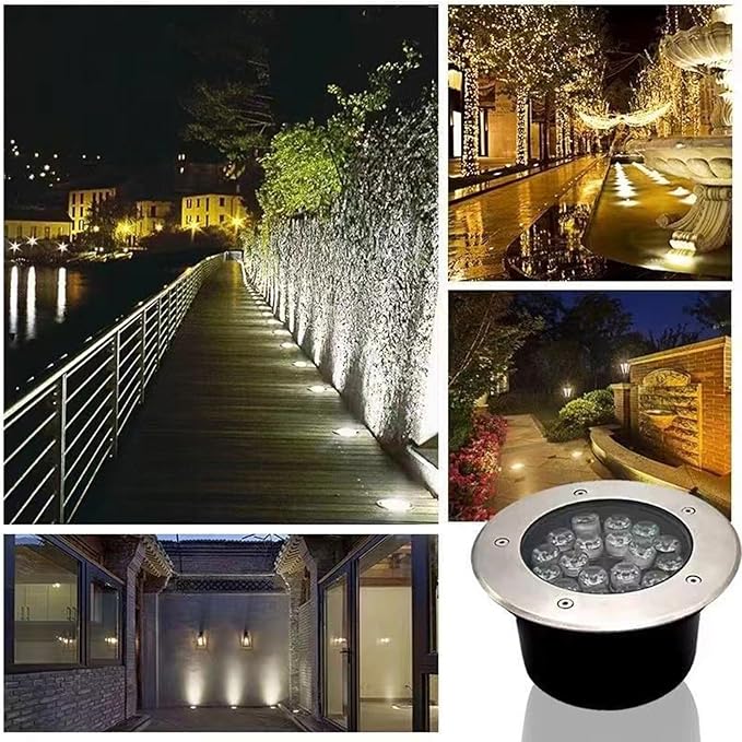 LED Recessed Ground Light Outdoor Landscape Light Waterproof IP66 AC85-265V Underground Lights for Garden Yard Pathway Spotlights