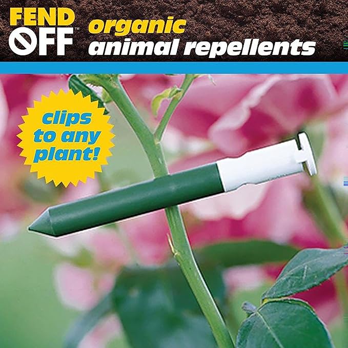 Luster Leaf DR-50 Fend Off Deer and Rabbit Repellent Plant Clips Green (Pack of 3)