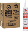 Bird B Gone - Transparent Bird Gel - Bird Repellent Gel (12 Pack) Pigeon Deterrent for Balcony Bird Deterrents for Outside Bird Repellent Devices Outdoor Bird Proof Gel for Pigeons Starlings