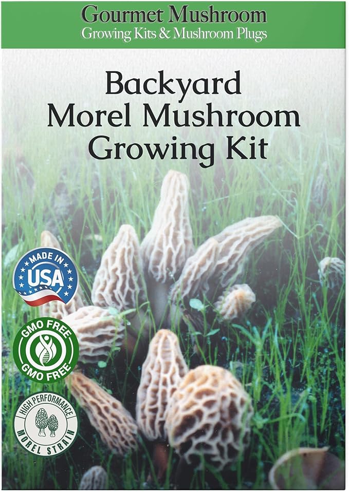 MOREL HABITAT KIT® Morel Mushroom Growing Kit (Morchella) Compatible with Any Soil Type Across the U.S. Outdoor Garden &amp Backyard Cultivation Set with Full Instructions - Made in the USA