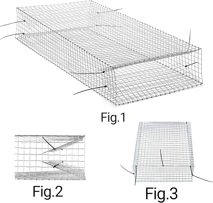 Large Dual Entrance Humane Snake Trap - Catches and Release All Kinds of Snakes - Reusable!