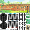 Drip Irrigation System Kit – 2026 New Quick-Connect Automatic Watering &amp Misting System with 48FT 1/2 Tubing Large Coverage &amp Water-Saving for Greenhouses Lawns Gardens Raised Beds