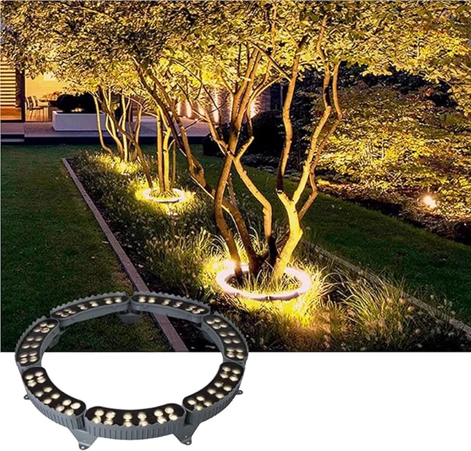 LED Tree Holding Light - Outdoor Landscape Lights IP65 Outdoor Waterproof RGB Garden Tree Spotlight LED Surrounding Colored Landscape Lighting Tree Spotlight(Red5PCS(60W))