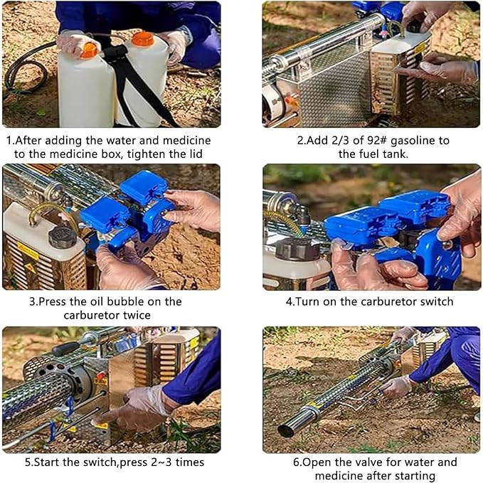 Portable Pulse Jet Thermal FoggerPulse Jet Thermal Fogger Electric Sprayer Aerosol Atomizer for Indoor and Outdoor Agricultural Sprayer180k