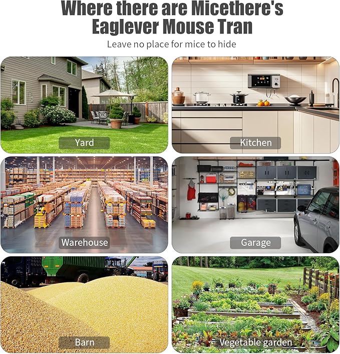 Eaglever Mouse Trap Eaglever Rat Trap Stainless Steel Automatic Mousetrap Automatic Rat Trap Automatic Mouse Trap Easy to Set Mice Catcher for Indoor and Outdoor (2 PCS)