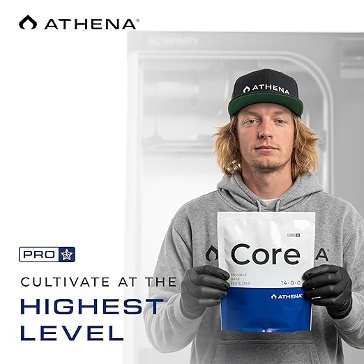 Athena Pro Hydroponic Nutrients Kit with Mixing Jugs | 3-Part NPK Fertilizer | Pro Grow Bloom &amp Core | Dry Soluble Plant Food for Veg &amp Flowering | 2lb Nutrients 1 Gallon Containers