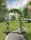 Span 70.9 Garden Arch Trellis for Climbing PlantsMetal Arch Frame Outdoor Garden Arbors and Arches for Halloween Christmas Birthday Party Baby Shower Decoration