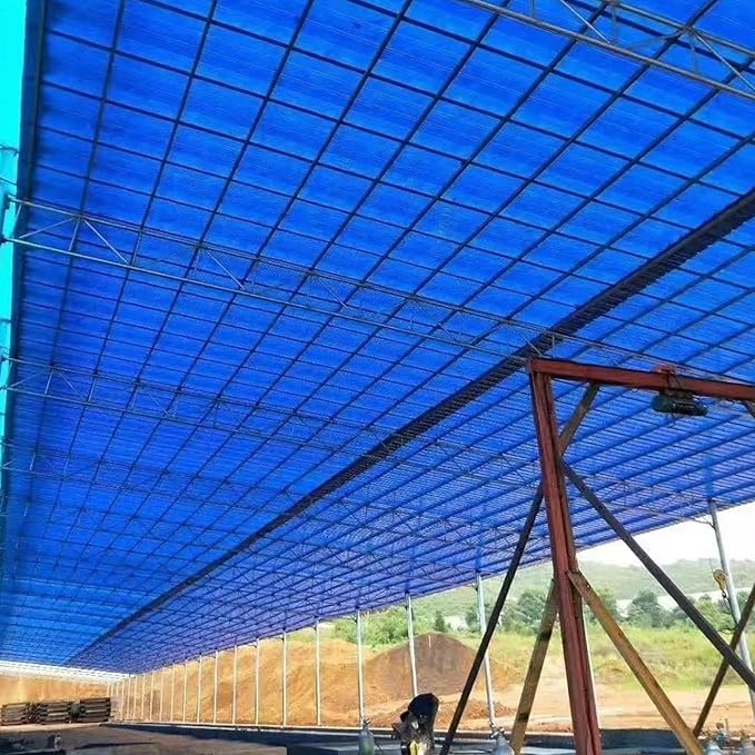 5 PCS Clear Polycarbonate Roof Panels Corrugated Plastic Greenhouse Sheets UV Resistant Rainproof BoardSunshine Board Sheds Skylights Easy Cut Covering Panel(35.4in W x 86.6in L Blue)