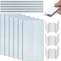 Hotop Polycarbonate Greenhouse Panels Kit 4' x 2' x 0.24 Includes 6 Pack Clear Double Layer Polycarbonate Sheets 5 Pcs Aluminum Connecting Strips and 50 Pcs W Shaped Clips for Garden Covering