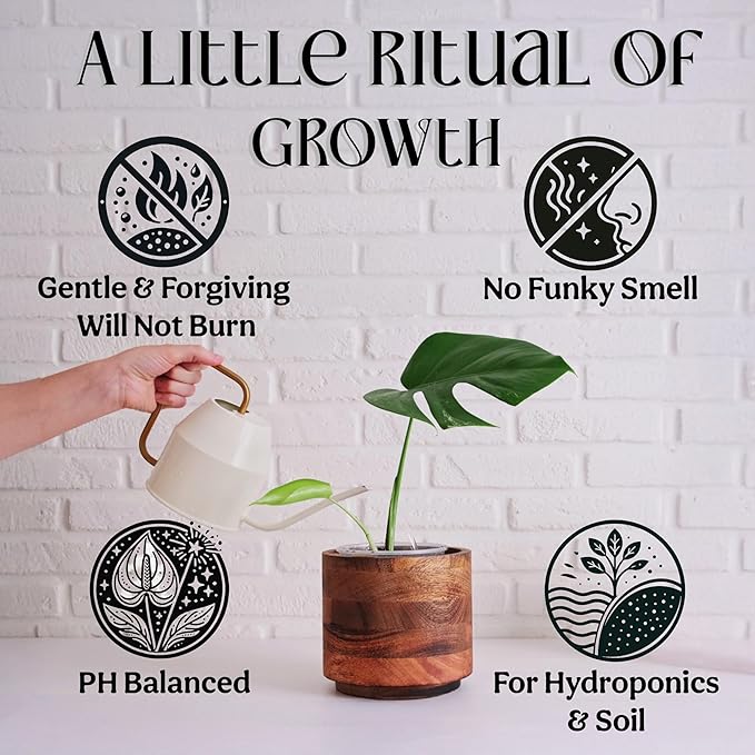 Perfect Plant Health Trio – Organic 5-5-5 Liquid Plant Food + All-in-One Dry Fertilizer + Premium 8-QT Aroid Mix – Universal Sustainable Pet-Safe Growth System