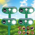 2026 Upgraded Solar Ultrasonic Animal Repeller Outdoor with Motion Sensor &amp LED Strobe Cat Repellent Outdoor Effective Dog Deer Raccoon Squirrel Deterrent for Yard Lawn Garden 4 Pack