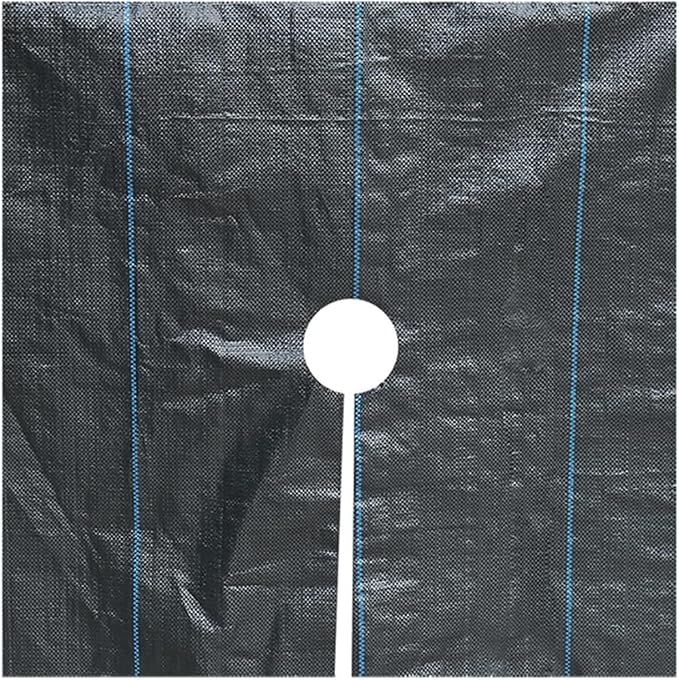 Weed Barrier Fabric for Trees Square Tree Mulch Ring Protector Matfor Weed Control Vegetable Garden(1.2mx1.2m/4ftx4ft)