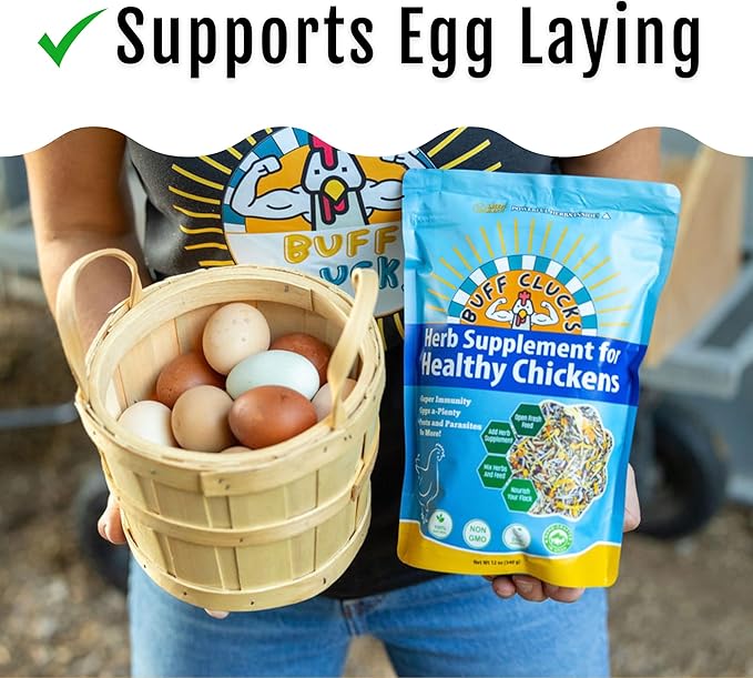 Herb Supplement for Backyard Chickens - Natural Chicken Treats Poultry Feed Botanical Mix Plant-Based Coop Snacks for Daily Wellness Feather Quality Egg Production USA (20 LB)