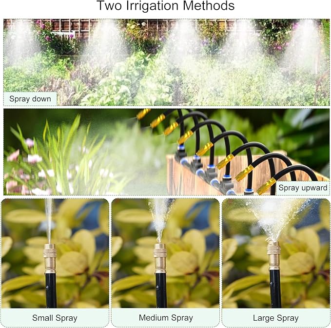 12x7x7 Walk-in Greenhouse with Watering System Heavy Duty Green House for Outdoors Portable Green Houses for Outside Winter Hot House with Metal Frame &amp Roll-up Zipper Door Screen Windows