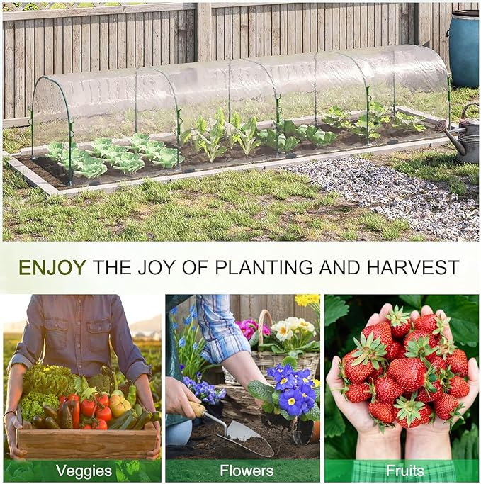 Mini Greenhouse Tunnel Greenhouses for Outdoors Green House Hoops Small Greenhouse Kits to Build Green Houses for Outside