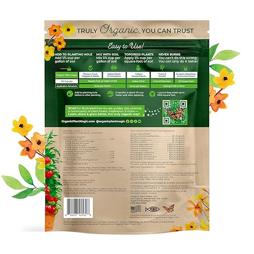 Organic Plant Magic Compressed Organic Potting Soil for Garden Plants &amp Vegetables + Truly Organic™ Slow Release Granular Fertilizer