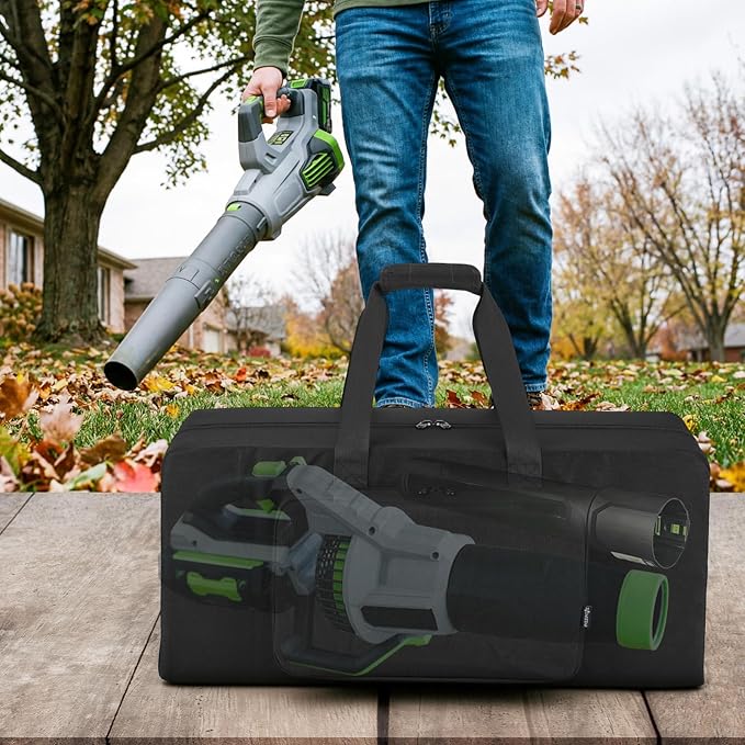 Cordless Leaf Blower Storage Bag Electric Leaf Blower Carry Bag Powered Handheld Blowers Carrying Case Heavy Duty Storage Tote for Cordless Blowers Case Only
