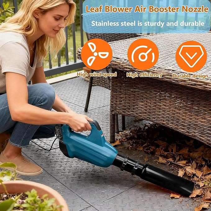3pcs Leaf Blower Air Booster Universal Leaf Blower Nozzle Attachment Extension for 2–3in Blower Tubes Cordless Leaf Force Air Flow Amplifier Easy to Install for Fallen Leaves/Snow/dust Cleanup