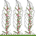 3 Pack Metal Garden Trellis for Climbing Plants Black Metal Garden Trellis for Vines Plant Rose Vegetable SupportLarge Decorative Outdoor Trellis