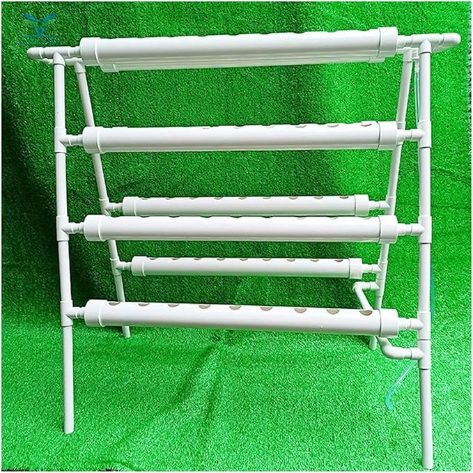 Hydroponic Tower Growing Sytem 72 Sites 8 Pipes Hydroponic Grow Kit Garden Planting Equipment Nft Soilless Balcony Indoor Greenhouse Tool Lettuce Strawberry Easy to Install and Operate-//