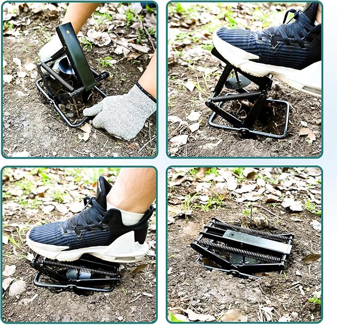 Mole Traps Black Galvanized Steel Scissor Trap Reusable Gopher Traps Mole Killer Ground Moles Trap for Lawns 2025 Style (4 Pack)