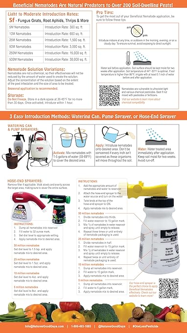 10 Million Live Beneficial Nematodes Sf - Fungus Gnat/Rootknot Gall Exterminator